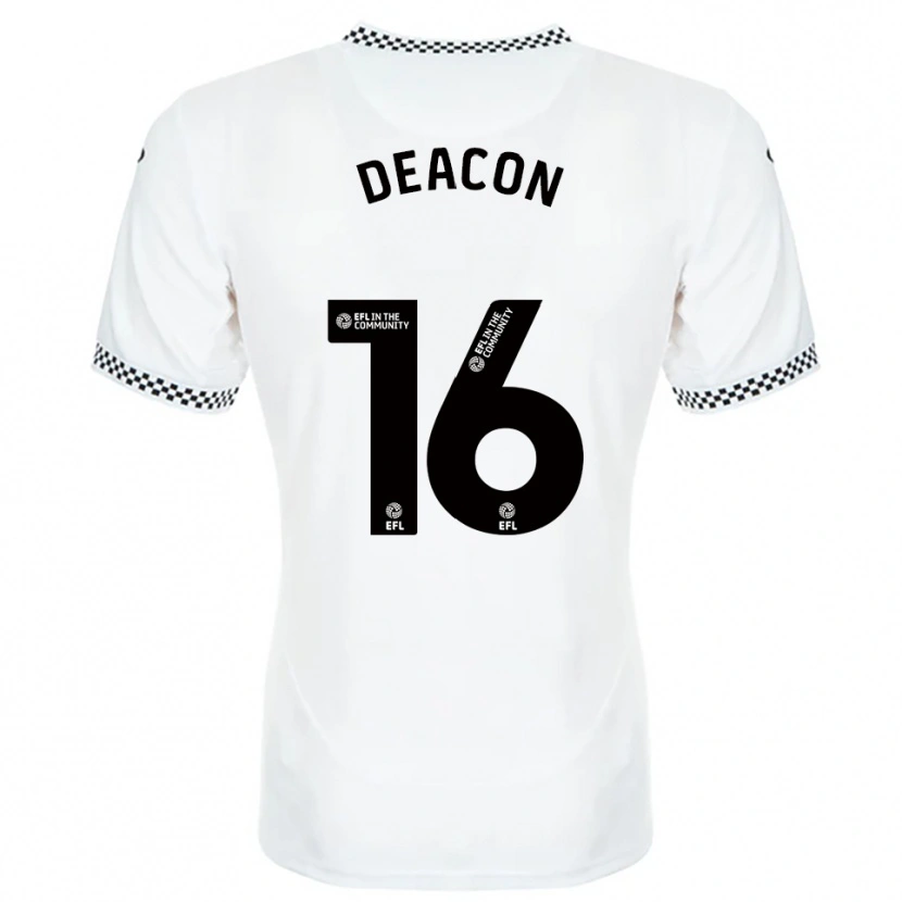 Danxen Heren Aimee Deacon #16 Wit Oranje Thuisshirt Thuistenue 2025/26 T-Shirt