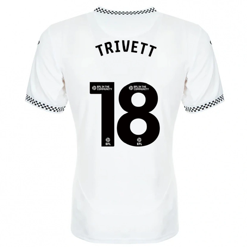 Danxen Heren Taite Trivett #18 Wit Oranje Thuisshirt Thuistenue 2025/26 T-Shirt