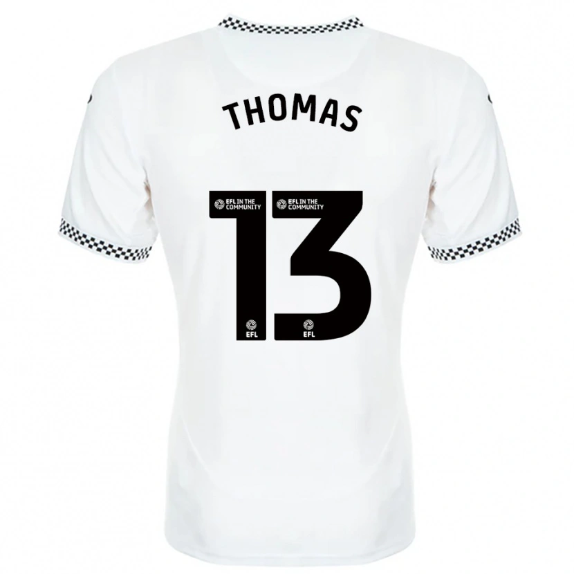 Danxen Heren Elis Thomas #13 Wit Oranje Thuisshirt Thuistenue 2025/26 T-Shirt