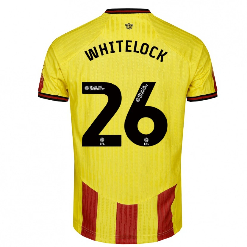 Danxen Heren Lily Whitelock #26 Geel Rood Thuisshirt Thuistenue 2025/26 T-Shirt