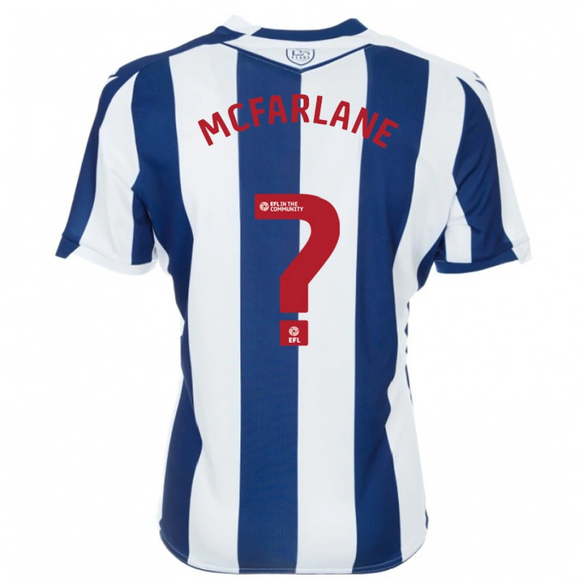Danxen Heren Ellie Mcfarlane #0 Marine Wit Thuisshirt Thuistenue 2025/26 T-Shirt