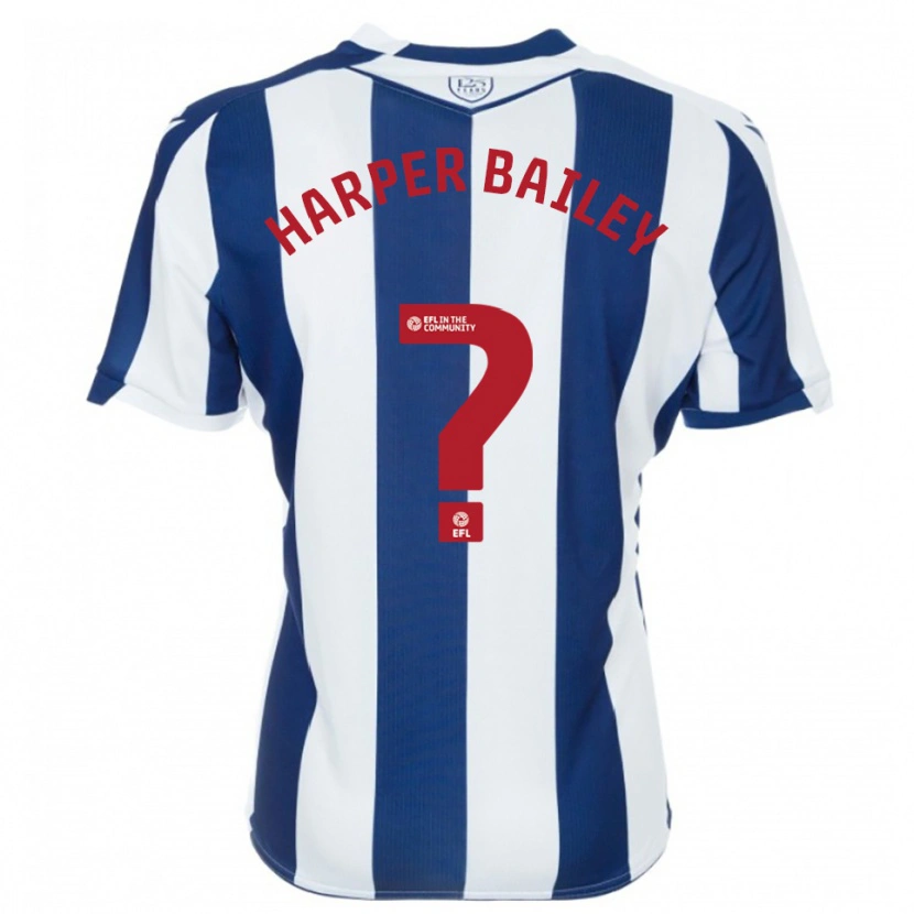 Danxen Heren Aaron Harper-Bailey #0 Marine Wit Thuisshirt Thuistenue 2025/26 T-Shirt