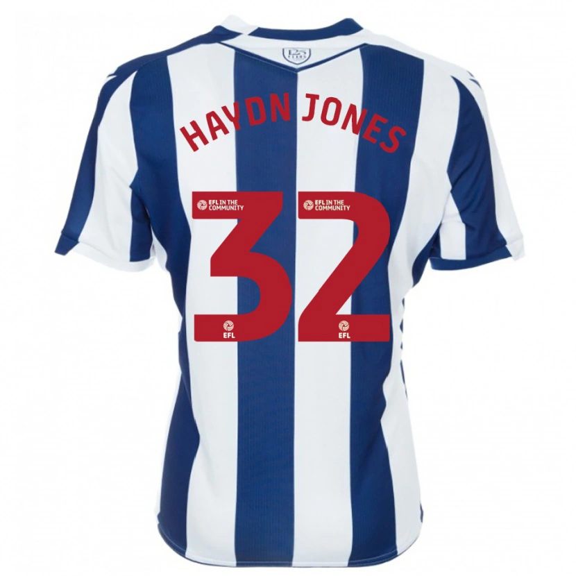 Danxen Heren Mackenzie Haydn Jones #32 Marine Wit Thuisshirt Thuistenue 2025/26 T-Shirt