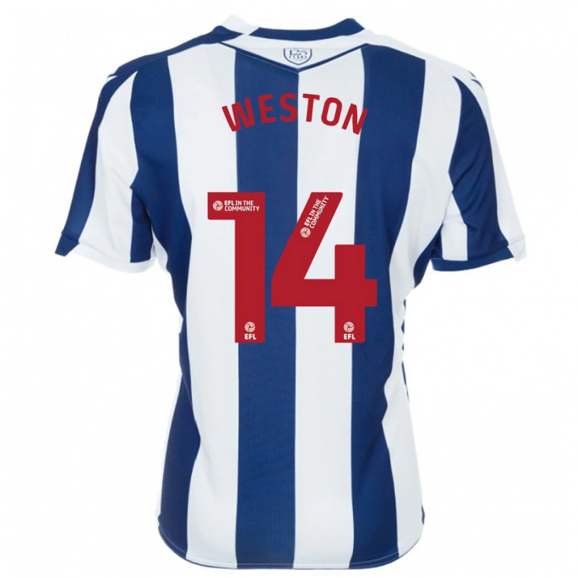 Danxen Heren Steph Weston #14 Marine Wit Thuisshirt Thuistenue 2025/26 T-Shirt