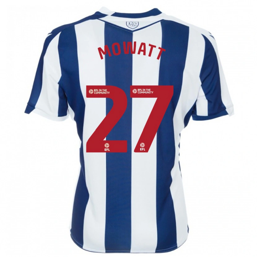 Danxen Heren Alex Mowatt #27 Marine Wit Thuisshirt Thuistenue 2025/26 T-Shirt