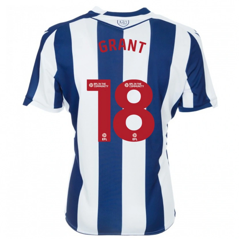 Danxen Heren Karlan Grant #18 Marine Wit Thuisshirt Thuistenue 2025/26 T-Shirt