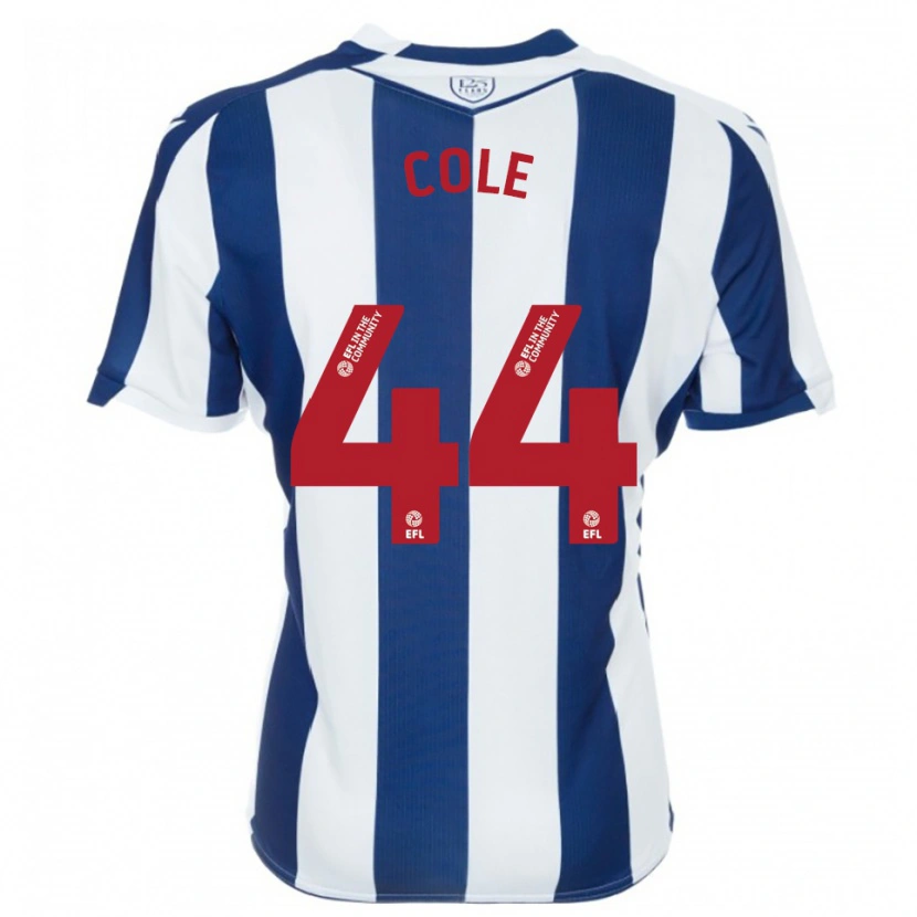 Danxen Heren Devante Cole #44 Marine Wit Thuisshirt Thuistenue 2025/26 T-Shirt