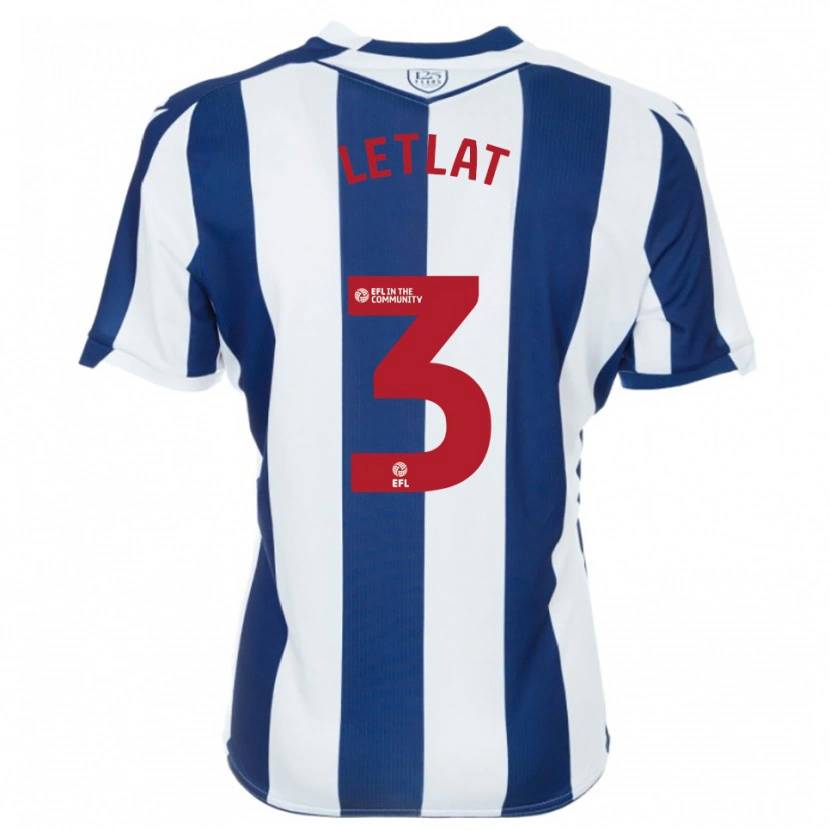 Danxen Heren Adam Letlat #3 Marine Wit Thuisshirt Thuistenue 2025/26 T-Shirt