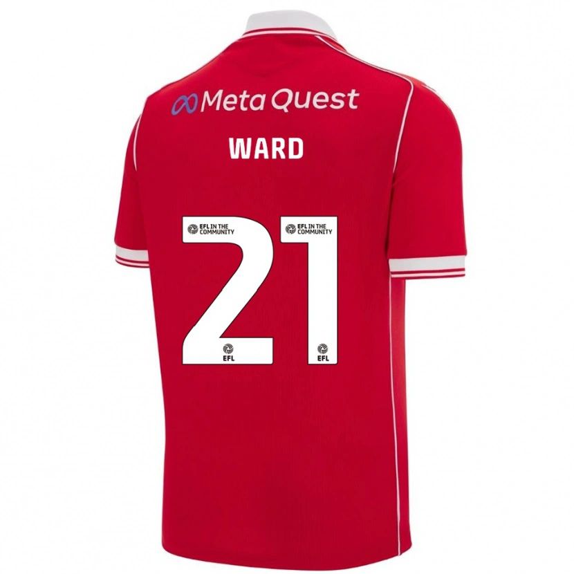 Danxen Heren Danny Ward #21 Rood Wit Thuisshirt Thuistenue 2025/26 T-Shirt
