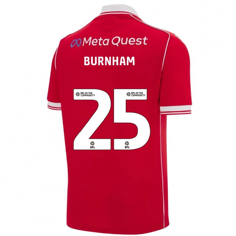 Danxen Heren Emma Burnham #25 Rood Wit Thuisshirt Thuistenue 2025/26 T-Shirt