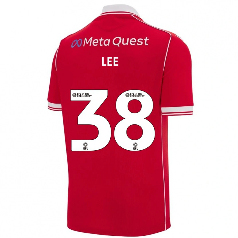 Danxen Heren Elliot Lee #38 Rood Wit Thuisshirt Thuistenue 2025/26 T-Shirt