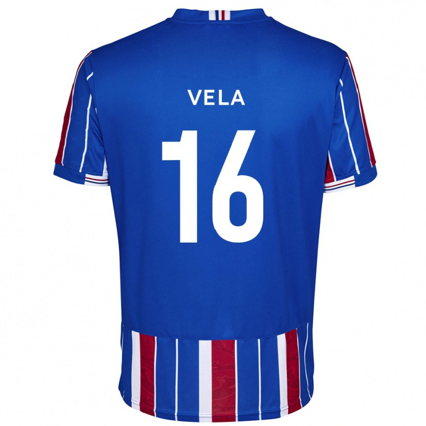 Danxen Heren Josh Vela #16 Blauw Rood Wit Thuisshirt Thuistenue 2025/26 T-Shirt