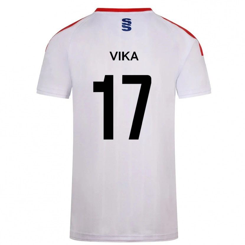 Danxen Heren Destin Vika #17 Wit Marine Thuisshirt Thuistenue 2025/26 T-Shirt