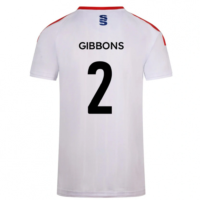 Danxen Heren Sam Gibbons #2 Wit Marine Thuisshirt Thuistenue 2025/26 T-Shirt