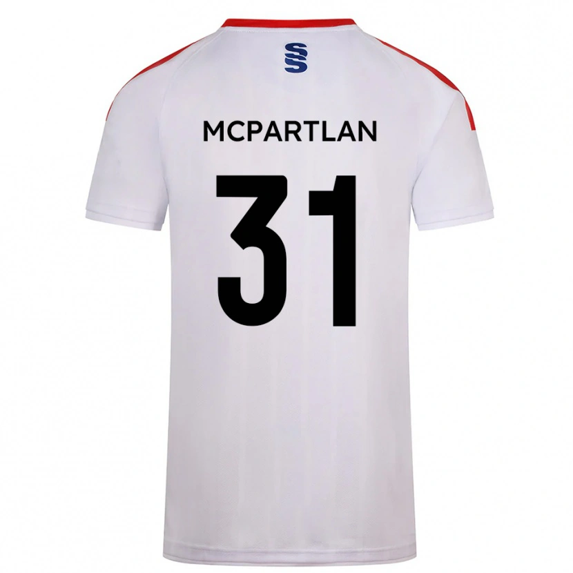 Danxen Heren Cian Mcpartlan #31 Wit Marine Thuisshirt Thuistenue 2025/26 T-Shirt