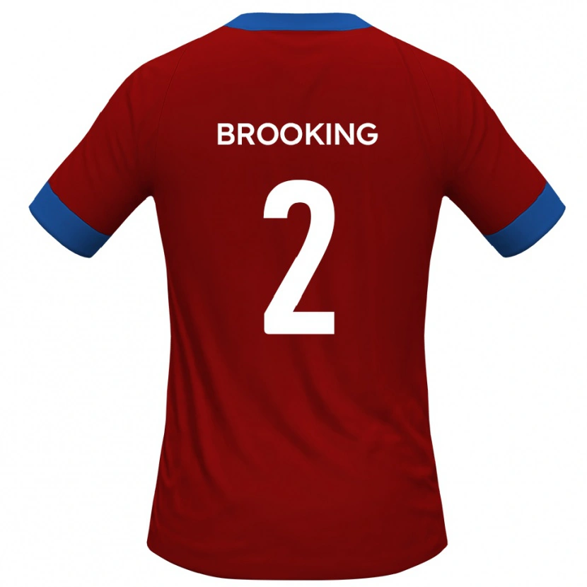 Danxen Heren Josh Brooking #2 Rood Blauw Thuisshirt Thuistenue 2025/26 T-Shirt