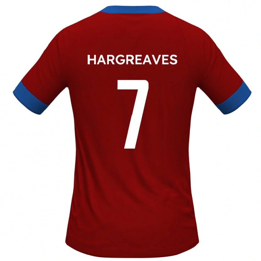 Danxen Heren Cameron Hargreaves #7 Rood Blauw Thuisshirt Thuistenue 2025/26 T-Shirt