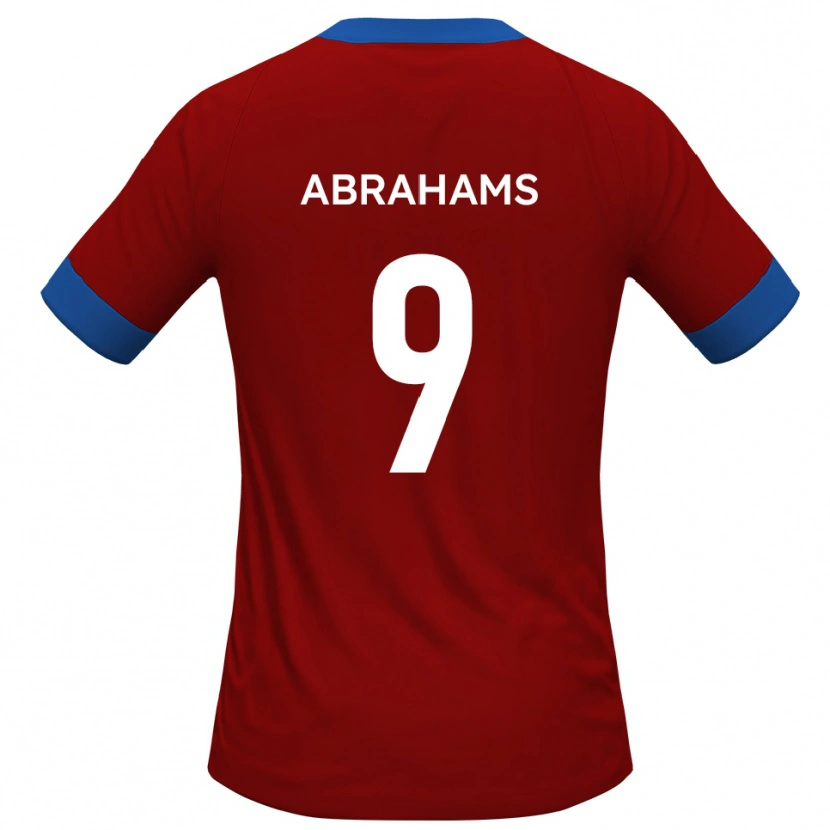 Danxen Heren Tristan Abrahams #9 Rood Blauw Thuisshirt Thuistenue 2025/26 T-Shirt