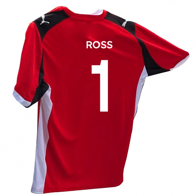 Danxen Heren Ethan Ross #1 Rood Wit Thuisshirt Thuistenue 2025/26 T-Shirt