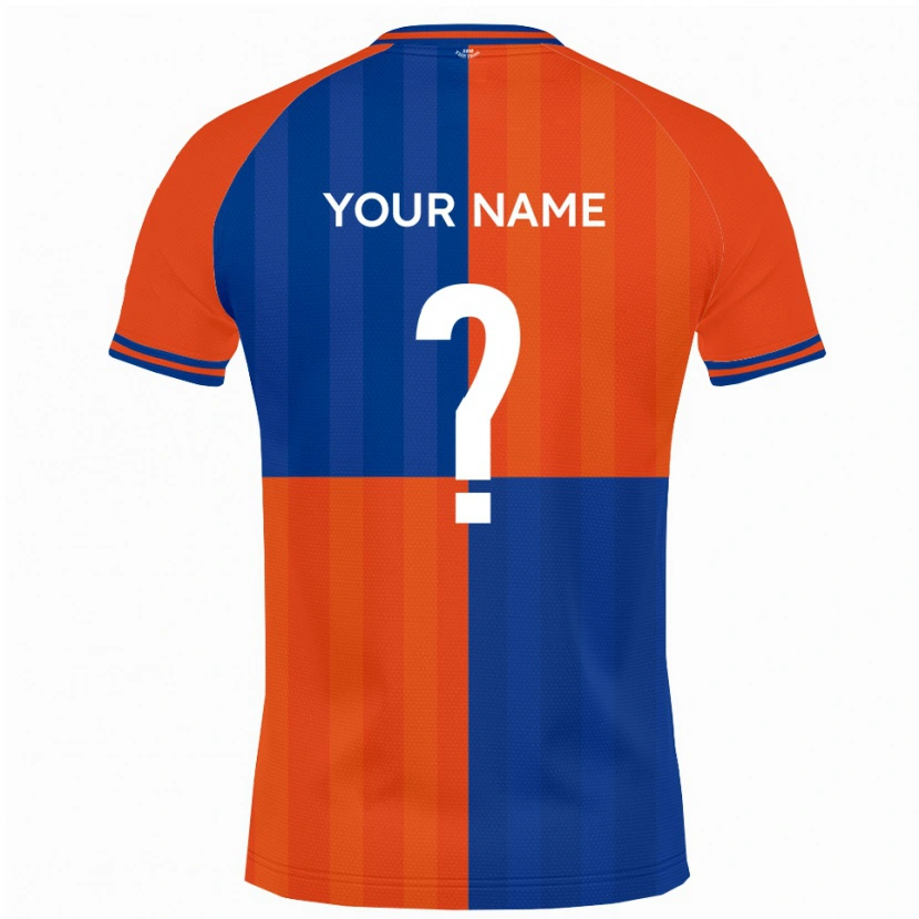 Danxen Heren Uw Naam #0 Oranje Koningsblauw Thuisshirt Thuistenue 2025/26 T-Shirt