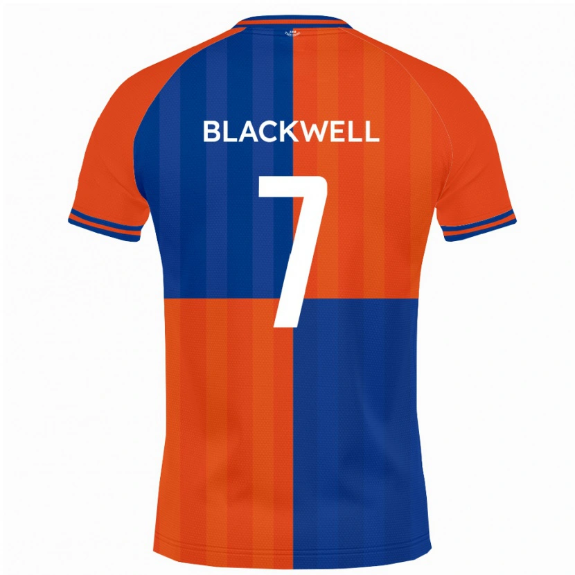 Danxen Heren Tom Blackwell #7 Oranje Koningsblauw Thuisshirt Thuistenue 2025/26 T-Shirt