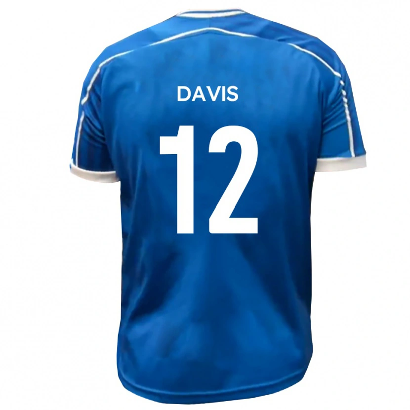 Danxen Heren Sonnie Davis #12 Blauw Wit Thuisshirt Thuistenue 2025/26 T-Shirt