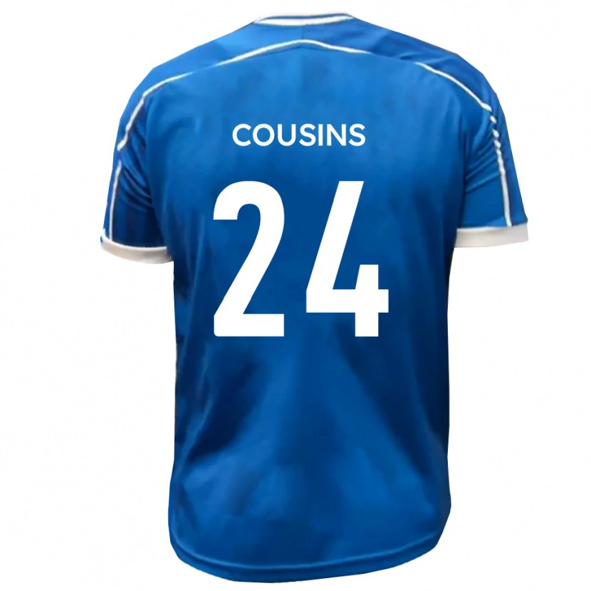 Danxen Heren Jordan Cousins #24 Blauw Wit Thuisshirt Thuistenue 2025/26 T-Shirt