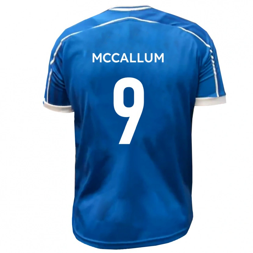 Danxen Heren Paul Mccallum #9 Blauw Wit Thuisshirt Thuistenue 2025/26 T-Shirt