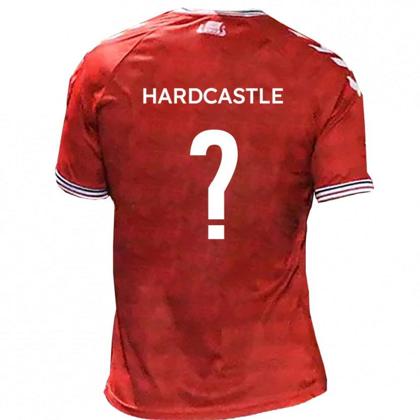 Danxen Heren Elisha Hardcastle #0 Rood Wit Thuisshirt Thuistenue 2025/26 T-Shirt