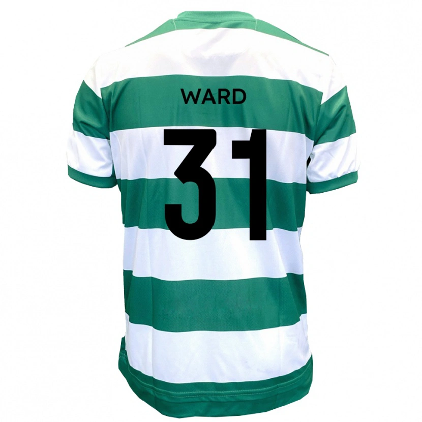 Danxen Heren Jed Ward #31 Groen Wit Thuisshirt Thuistenue 2025/26 T-Shirt