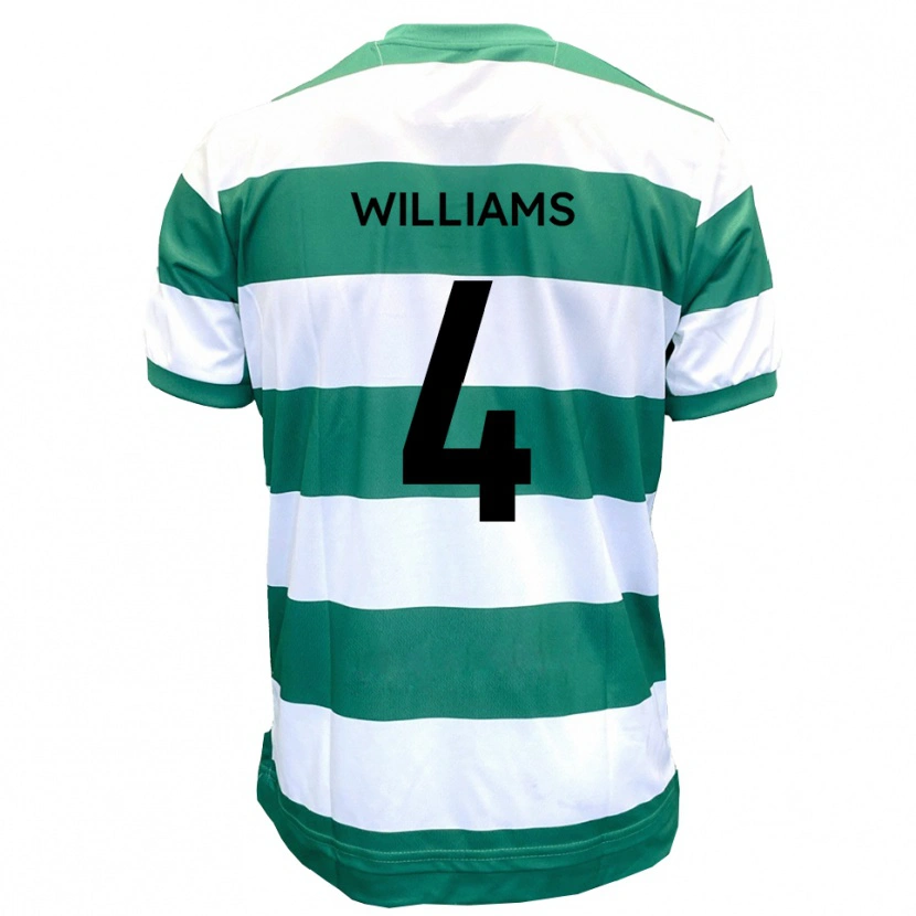 Danxen Heren Morgan Williams #4 Groen Wit Thuisshirt Thuistenue 2025/26 T-Shirt