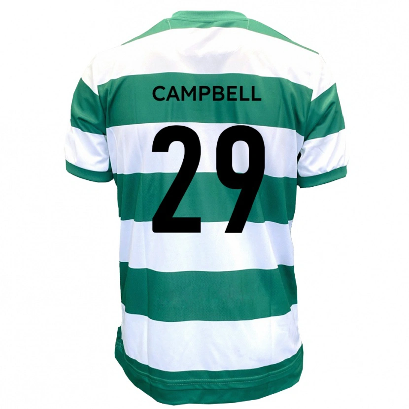 Danxen Heren Tahvon Campbell #29 Groen Wit Thuisshirt Thuistenue 2025/26 T-Shirt