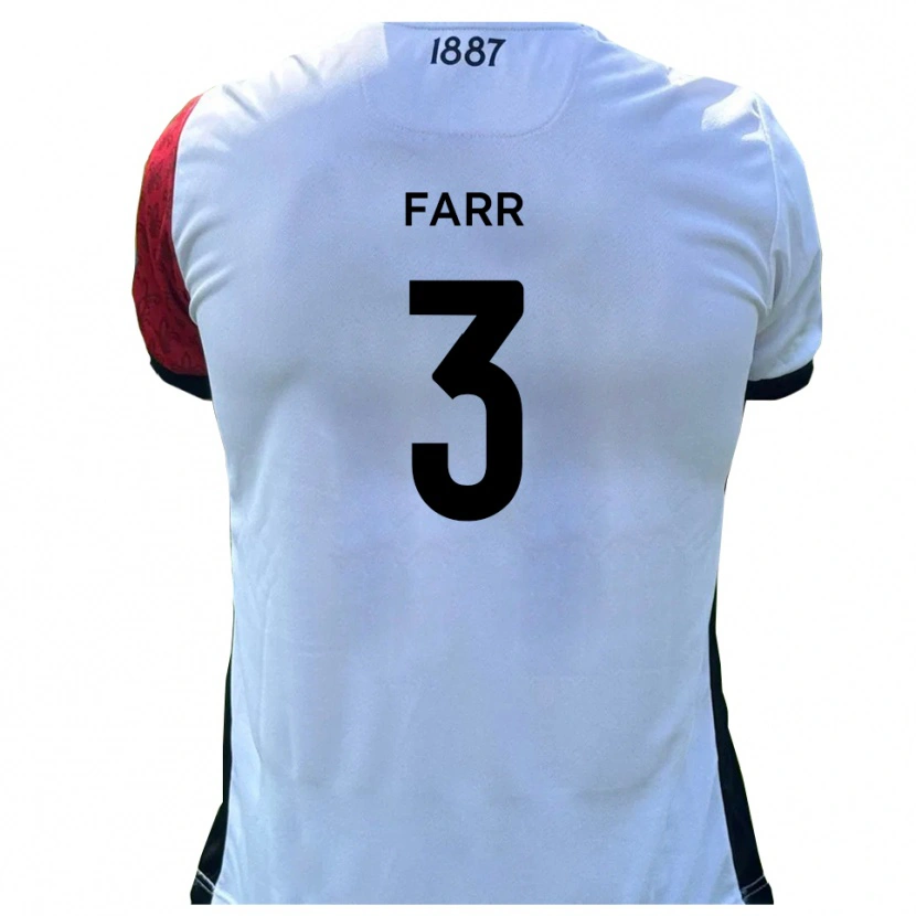 Danxen Heren Jacob Farr #3 Rood Wit Thuisshirt Thuistenue 2025/26 T-Shirt