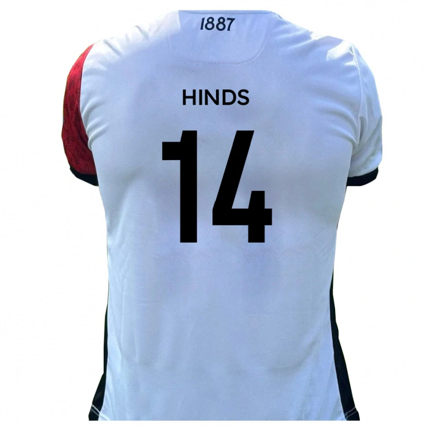 Danxen Heren Tariq Hinds #14 Rood Wit Thuisshirt Thuistenue 2025/26 T-Shirt