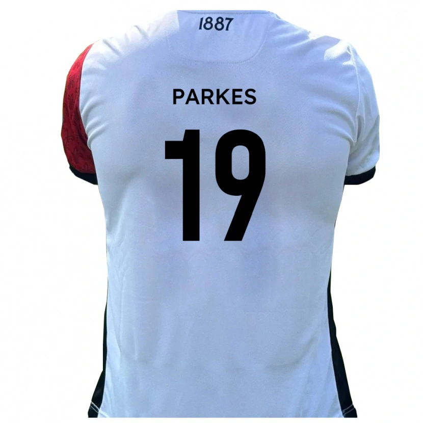Danxen Heren Sonny Parkes #19 Rood Wit Thuisshirt Thuistenue 2025/26 T-Shirt
