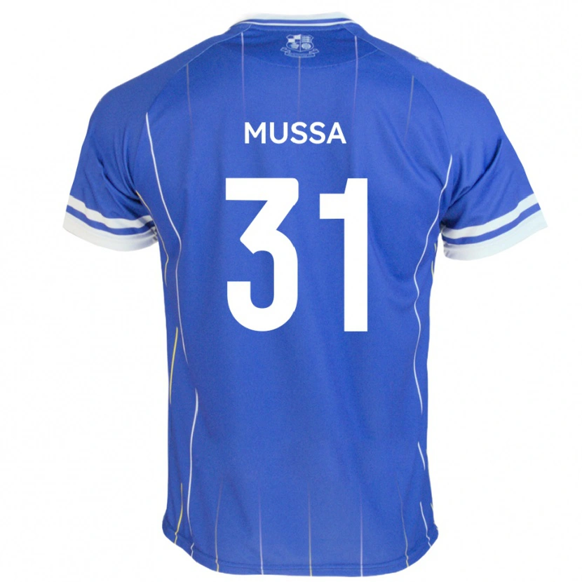 Danxen Heren Omar Mussa #31 Koningsblauw Thuisshirt Thuistenue 2025/26 T-Shirt