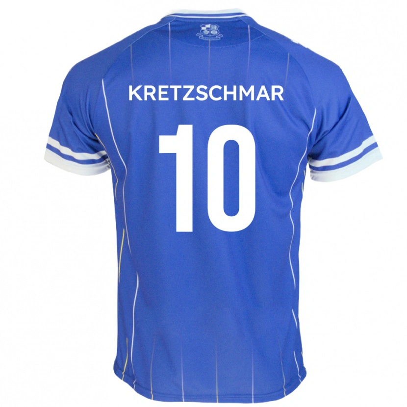 Danxen Heren Max Kretzschmar #10 Koningsblauw Thuisshirt Thuistenue 2025/26 T-Shirt