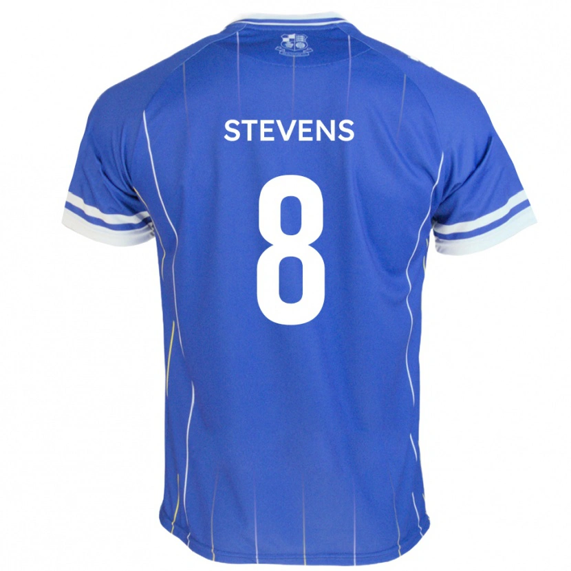 Danxen Heren James Stevens #8 Koningsblauw Thuisshirt Thuistenue 2025/26 T-Shirt