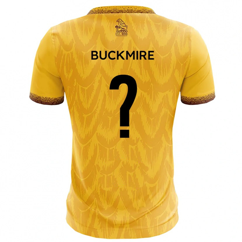 Danxen Heren Justine Buckmire #0 Geel Bruin Thuisshirt Thuistenue 2025/26 T-Shirt