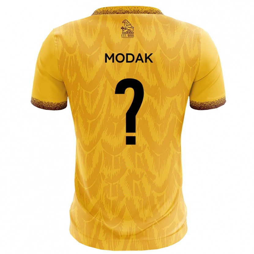 Danxen Heren Sophie Modak #0 Geel Bruin Thuisshirt Thuistenue 2025/26 T-Shirt