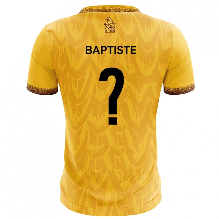 Danxen Heren Hannah Baptiste #0 Geel Bruin Thuisshirt Thuistenue 2025/26 T-Shirt