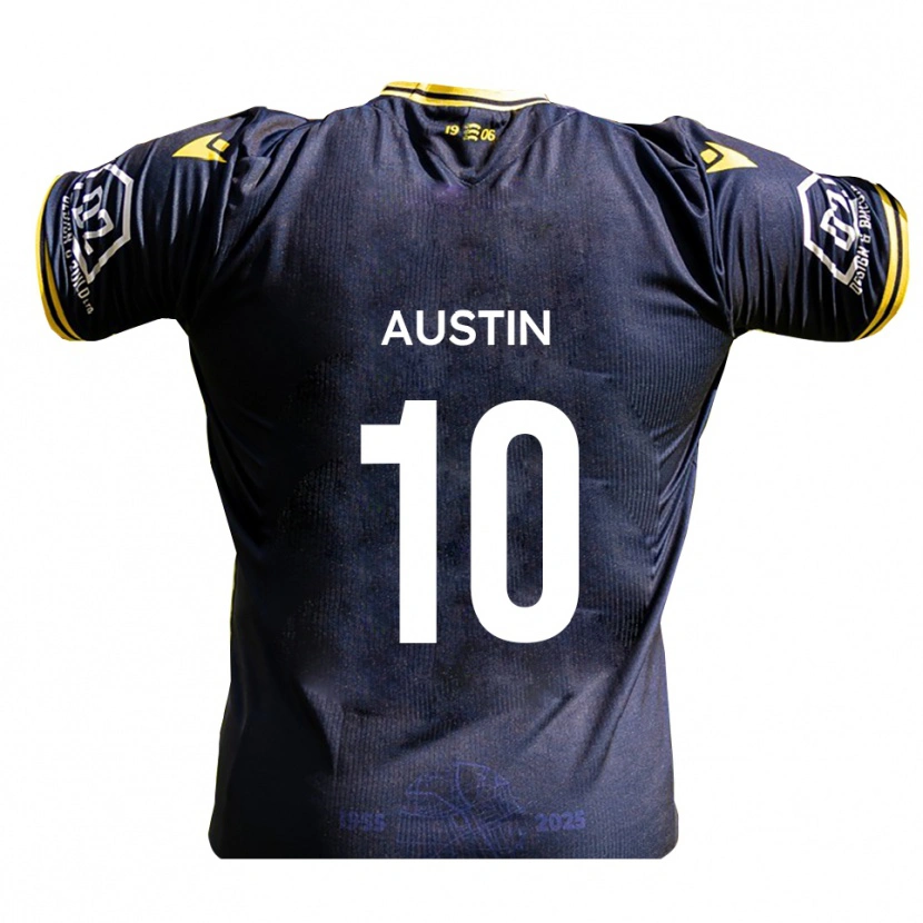 Danxen Heren Sam Austin #10 Marine Geel Thuisshirt Thuistenue 2025/26 T-Shirt