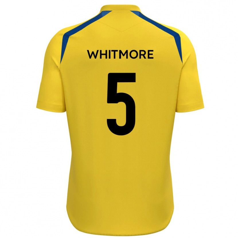 Danxen Heren Alex Whitmore #5 Geel Blauw Thuisshirt Thuistenue 2025/26 T-Shirt