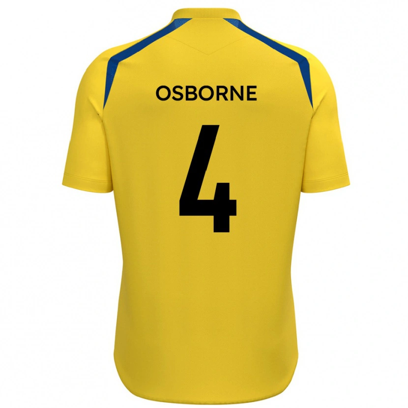 Danxen Heren Jamey Osborne #4 Geel Blauw Thuisshirt Thuistenue 2025/26 T-Shirt