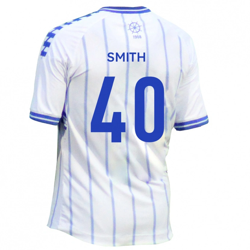 Danxen Heren Adam Smith #40 Wit Blauw Thuisshirt Thuistenue 2025/26 T-Shirt