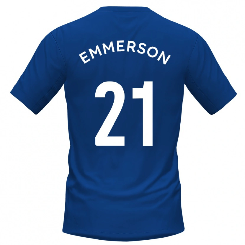 Danxen Heren Zak Emmerson #21 Blauw Wit Thuisshirt Thuistenue 2025/26 T-Shirt