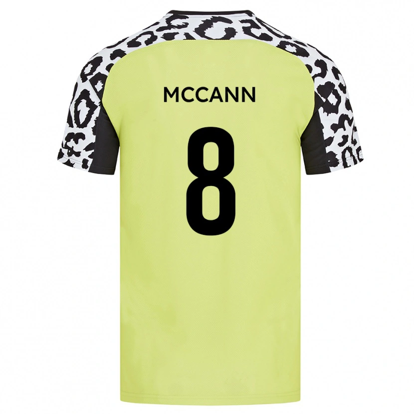 Danxen Heren Charlie Mccann #8 Fluorescerend Geel Thuisshirt Thuistenue 2025/26 T-Shirt