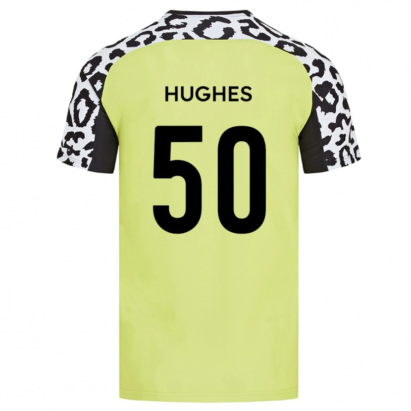 Danxen Heren Isaac Hughes #50 Fluorescerend Geel Thuisshirt Thuistenue 2025/26 T-Shirt