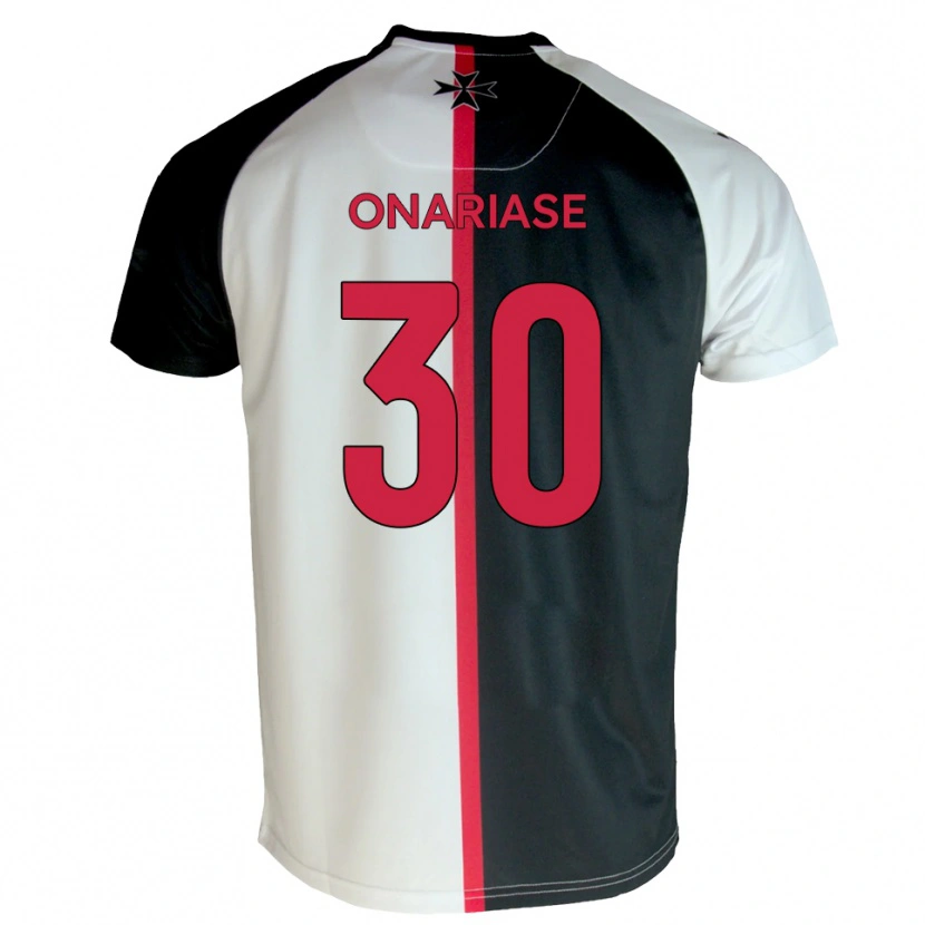 Danxen Heren Emmanuel Onariase #30 Wit Zwart Thuisshirt Thuistenue 2025/26 T-Shirt
