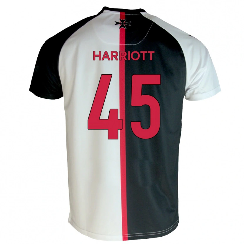 Danxen Heren Callum Harriott #45 Wit Zwart Thuisshirt Thuistenue 2025/26 T-Shirt